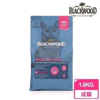 【BLACKWOOD 柏萊富】特調成貓亮毛配方《雞肉+糙米》4磅/1.82kg(貓飼料 貓乾糧)
