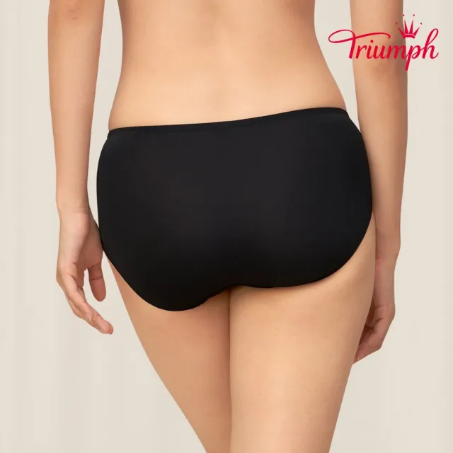 【Triumph 黛安芬】舒柔優雅系列 中腰平口內褲 M-EL(時尚黑)
