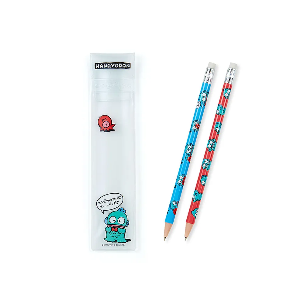 【SANRIO 三麗鷗】復古鉛筆造型原子筆 人魚漢頓 好朋友 兩入組(文具雜貨)
