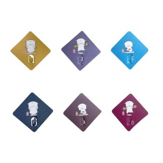 【7Nice】嘟寶無痕掛勾貼片6入組(水洗無痕貼片)