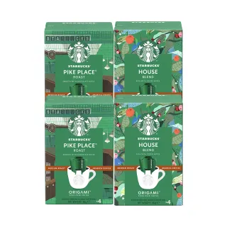 【STARBUCKS 星巴克-週期購】濾掛咖啡4入x4盒(共16入;派克市場/家常)