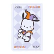 【SANRIO 三麗鷗】復古馬戲團系列 撲克牌造型便條紙 帕恰狗 附收納盒(文具雜貨)