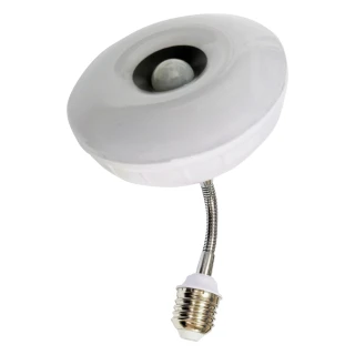 【明沛】7W LED雙效感應燈-彎管E27銅頭型-(感應燈+小夜燈-全電壓都可使用-人來大燈亮 人走小燈亮-MP6798)