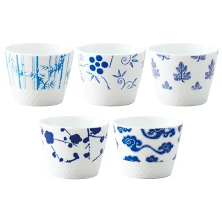 【NORITAKE】京都 雲母唐長KIRA KARACHO聯名款 唐長文樣 茶杯5入組(新品上市 原廠禮盒組)