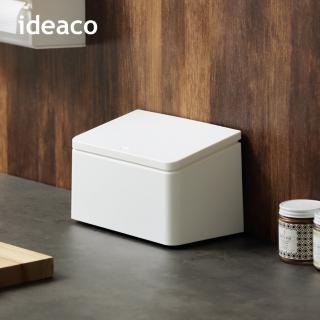 【日本ideaco】長方纖形桌邊按壓式垃圾桶-1.8L-4色可選(廚餘垃圾桶/廚餘桶/彈蓋垃圾桶)