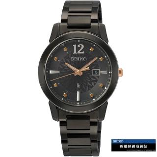 【SEIKO 精工】LUKIA 黑天鵝太陽能女錶 指標錶 手錶 送禮(V137-0DK0SD/SUT433J1)