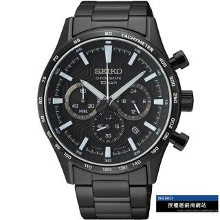 【SEIKO 精工】競速賽車計時腕錶 指標錶 手錶 送禮(8T63-00Y0SD/SSB415P1)