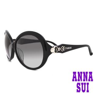 【ANNA SUI 安娜蘇】安娜花漾愛心系列太陽眼鏡(AS851-001-黑)