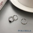 【Porabella】925純銀鋯石戒指 復古麻花戒指 個性簡約氣質開口銀戒 Rings
