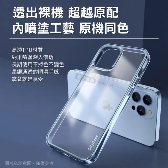 【CITY晶鑽彩盾】iPhone 13 Pro Max 6.7吋 抗發黃透明殼 氣囊軍規防摔手機殼