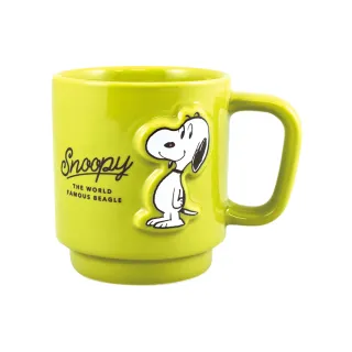 【大西賢製販】史努比SNOOPY 立體浮雕馬克杯 360ml 嫩葉