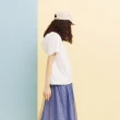 【Dailo】百搭休閒素色連帽-女短袖上衣 連帽 藍 白 粉(三色/魅力商品/版型適中)