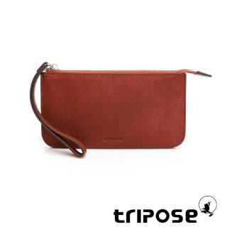 【tripose】TRANS進口牛皮手拎包(咖啡色)