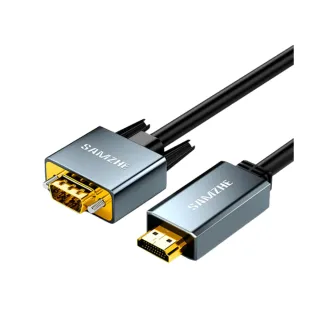 【山澤】HDMI轉VGA鋁合金60Hz高解析度影像轉接線 1M