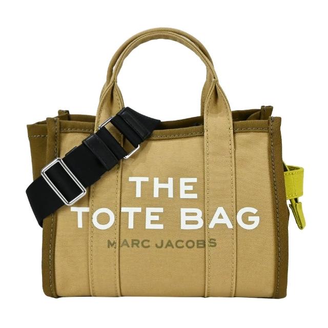 【MARC JACOBS 馬克賈伯】THE COLORBLOCK SMALL TOTE 拼色印花帆布兩用托特包(小/黃)