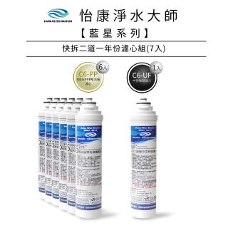 【怡康】藍星系列快拆二道一年份濾心組(本商品不含安裝)