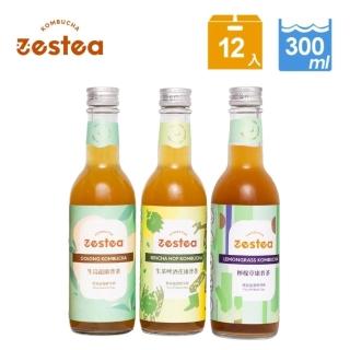 【Zestea Kombucha】Green Paradise康普茶 300ML*12瓶(無新增、富含益生菌)