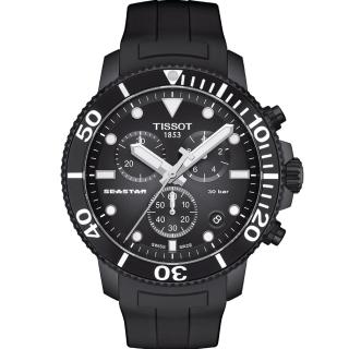 【TISSOT 天梭 官方授權】Seastar 海星300米潛水錶 手錶_(T1204173705102)