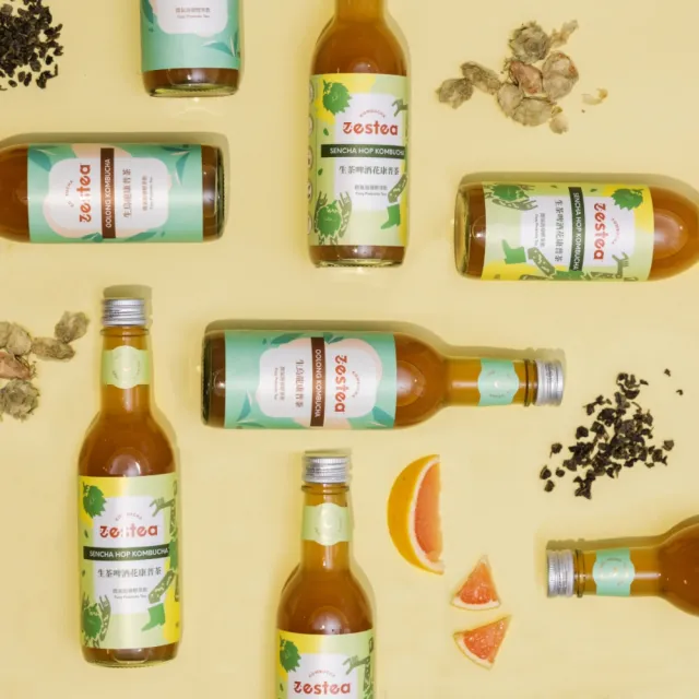 【Zestea Kombucha】經典原味組合 300ML*12瓶(無添加、富含益生菌)