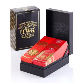 【TWG Tea】時尚茶罐雙入禮盒組 英式早餐茶100g+盛夏緋紅120g(紅茶+南非國寶茶)