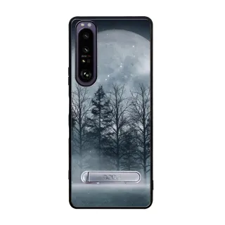 【apbs】Sony Xperia 1 IV & I0 IV 減震立架手機殼(夜月)
