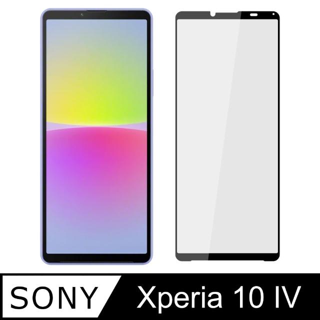 【Ayss】SONY Xperia 10 IV/6吋(鋼化玻璃保護貼-平面滿版-黑)