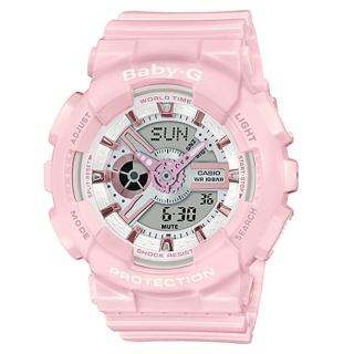 【CASIO 卡西歐】Baby-G 粉紅金手錶 送禮 禮物 推薦(BA-110RG-4A)