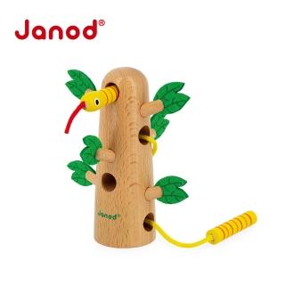 【法國Janod】寶寶穿洞-愛鑽樹洞的淘氣鬼(穿線玩具 幼兒木玩 周歲禮)