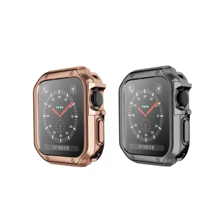 【Timo】Apple Watch 38/40/41mm 中性方框金屬質感電鍍保護殼
