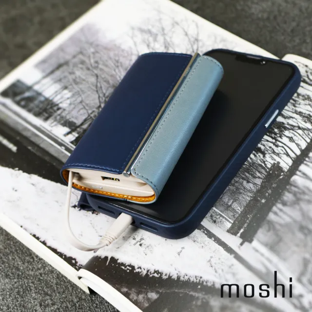 【moshi】IonGo 10K Duo 雙向充電帶線行動電源(USB-C 及 lightning 雙充電線)