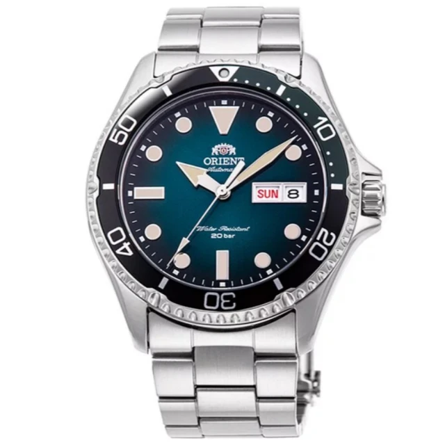 ORIENT 東方錶 Water Resistant 漸層綠 潛水機械腕錶 雙11 特惠(RA-AA0811E)