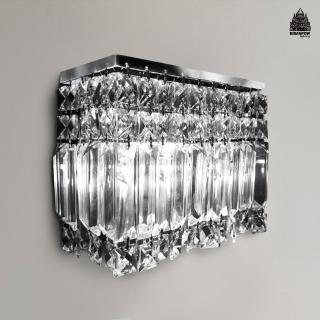 【必登堡】柯特水晶壁燈 C00018(水晶壁燈/壁燈/床頭燈/過道燈/樓梯燈/輕奢/現代簡約/水晶/低奢/方形)