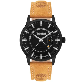 【Timberland】時尚兩地時間手錶-卡其/42mm 送禮 禮物 推薦(TDWGB2201504)
