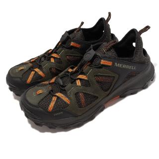 【MERRELL】水陸鞋 Speed Strike LTR Sieve 男鞋 黑 墨綠 戶外 珠面皮 耐磨 涼鞋(ML135167)