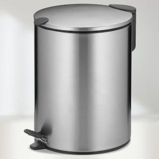 【KELA】Mats腳踏式垃圾桶 銀5L / 回收桶 廚餘桶 踩踏桶