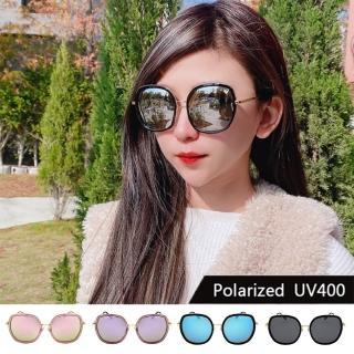 【SUNS】Polarized偏光太陽眼鏡 韓版潮流時尚大框墨鏡 網紅款 S100(防眩光/遮陽/輕盈材質/抗UV400)