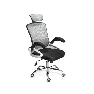 【Aaronation 愛倫國度】愛倫國度 - 透氣網背可調式扶手電腦椅辦公椅(T1-CH-02S)