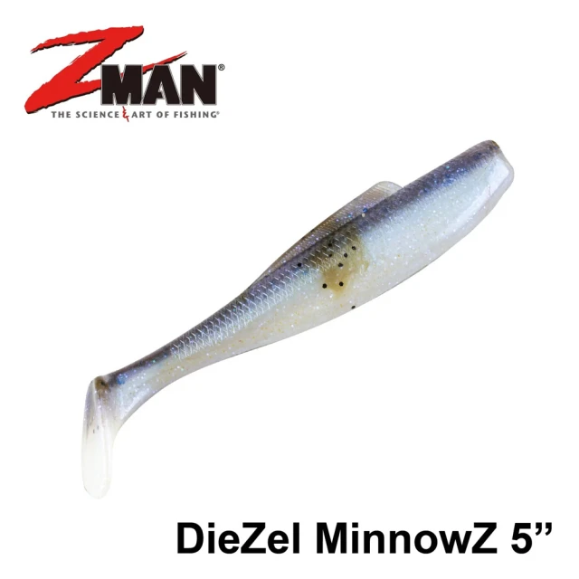 【RONIN 獵漁人】Z-MAN DieZel MinnowZ 5吋 T尾魚型軟蟲(路亞 軟蟲 淡水 海水 根魚)