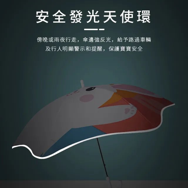 【kingkong】兒童防戳防曬圓角雨傘 直傘(晴雨傘)