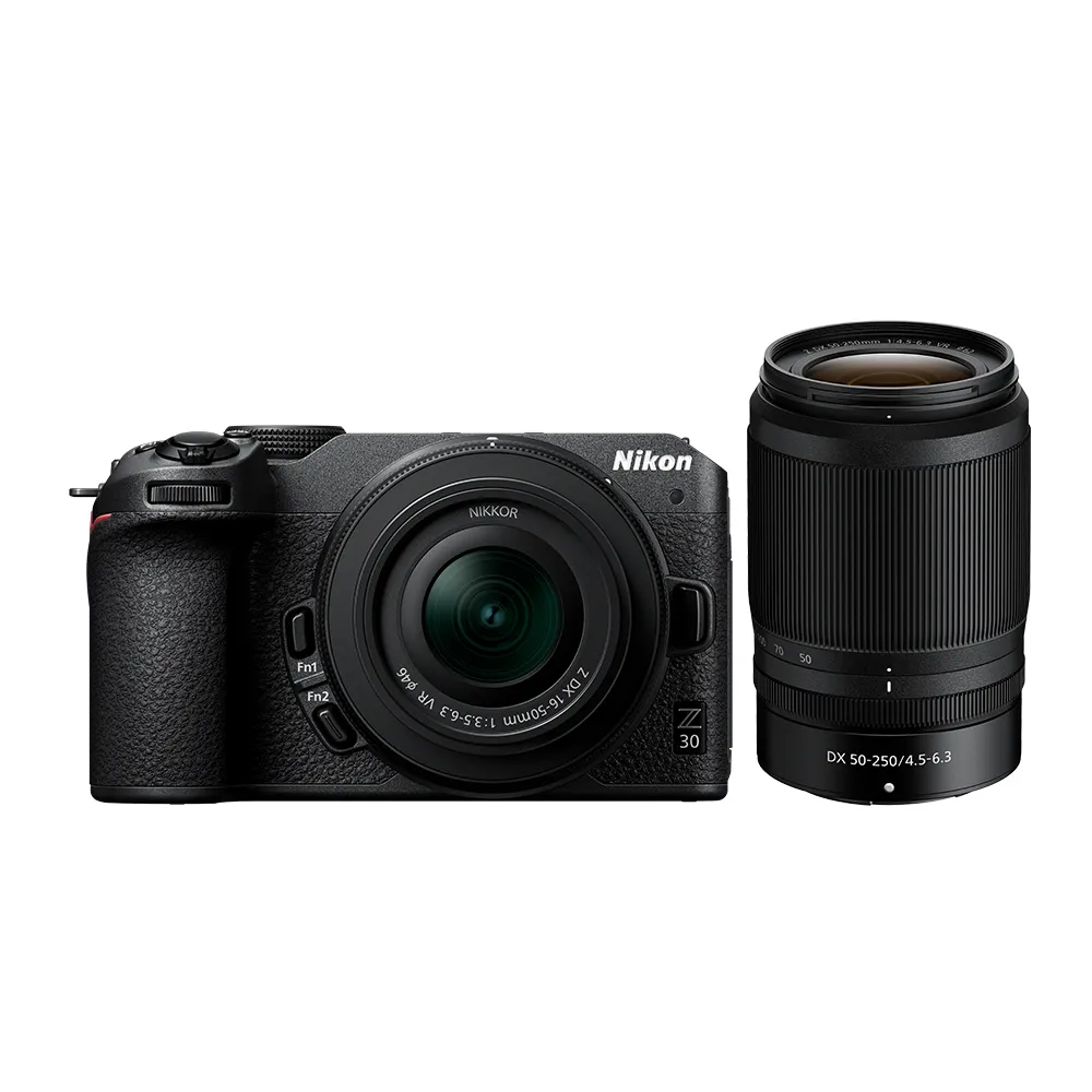 【Nikon 尼康】Z30 雙鏡組 Z DX 16-50mm + Z DX 50-250mm(國祥公司貨)