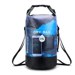 【DIDO Camping】戶外防潑水透明PVC收納包20L(DC049)