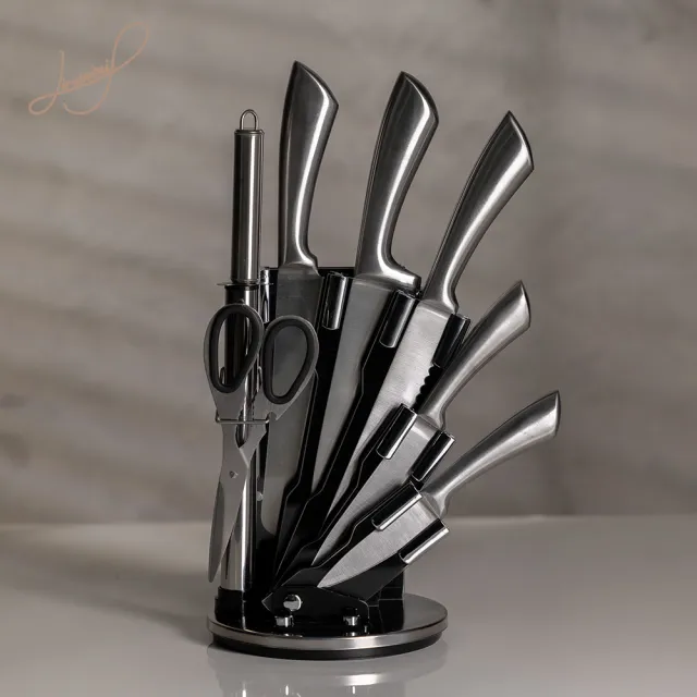 Hiromimi】高碳鋼一體成型刀具8件組(2色可選) - momo購物網- 好評推薦 