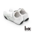 【bac】經典時尚 魔術帶休閒賽車鞋(白色)