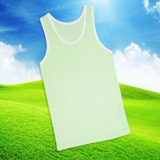 【annypepe】男童背心 奧地利天絲 QQ 緹花-淡蘋果綠130-150(男童內衣 兒童內衣 兒童背心)