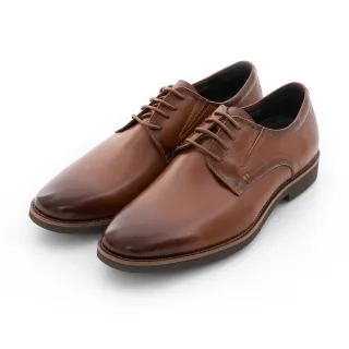 【bac】商務菁英 極簡綁帶輕量紳士鞋(紅棕)