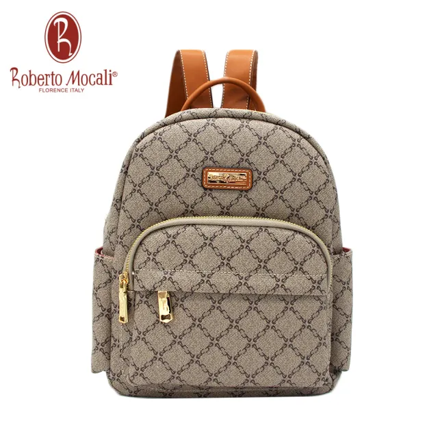 【Roberto Mocali】方格直立後背包(RM-89808)