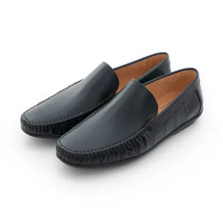 【bac】舒適樂活r經典時尚真皮樂福鞋(藍色)