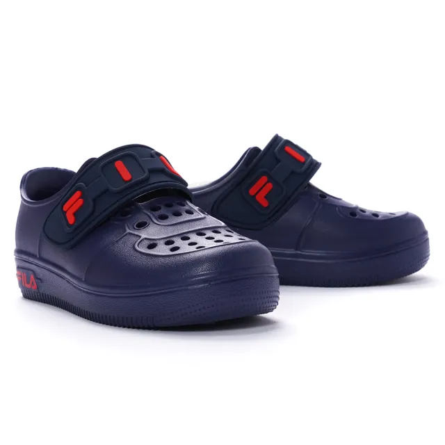 【FILA】KIDS 輕量便鞋 童鞋 中童鞋 洞洞鞋 涼鞋 水鞋 雨鞋(7-C851W-110 / 332 / 336 / 551 四色任選)