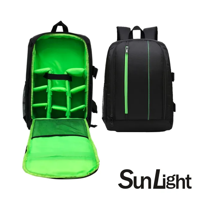 【SunLight】BP-7491G  遊騎兵防水雙肩後背包 攝影後背包(綠色)