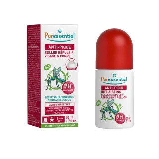 【Puressentiel 璞萃】臉部身體精油防蚊滾珠 50ml(HEBBD)